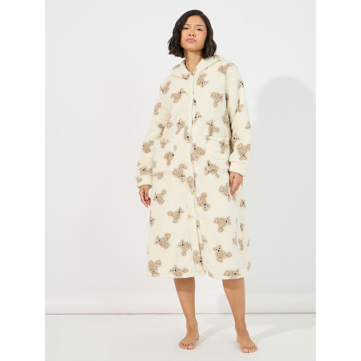 روب فليس مطبع بالكامل مع جيوب-women-clothing-nightwear-robes-image-2