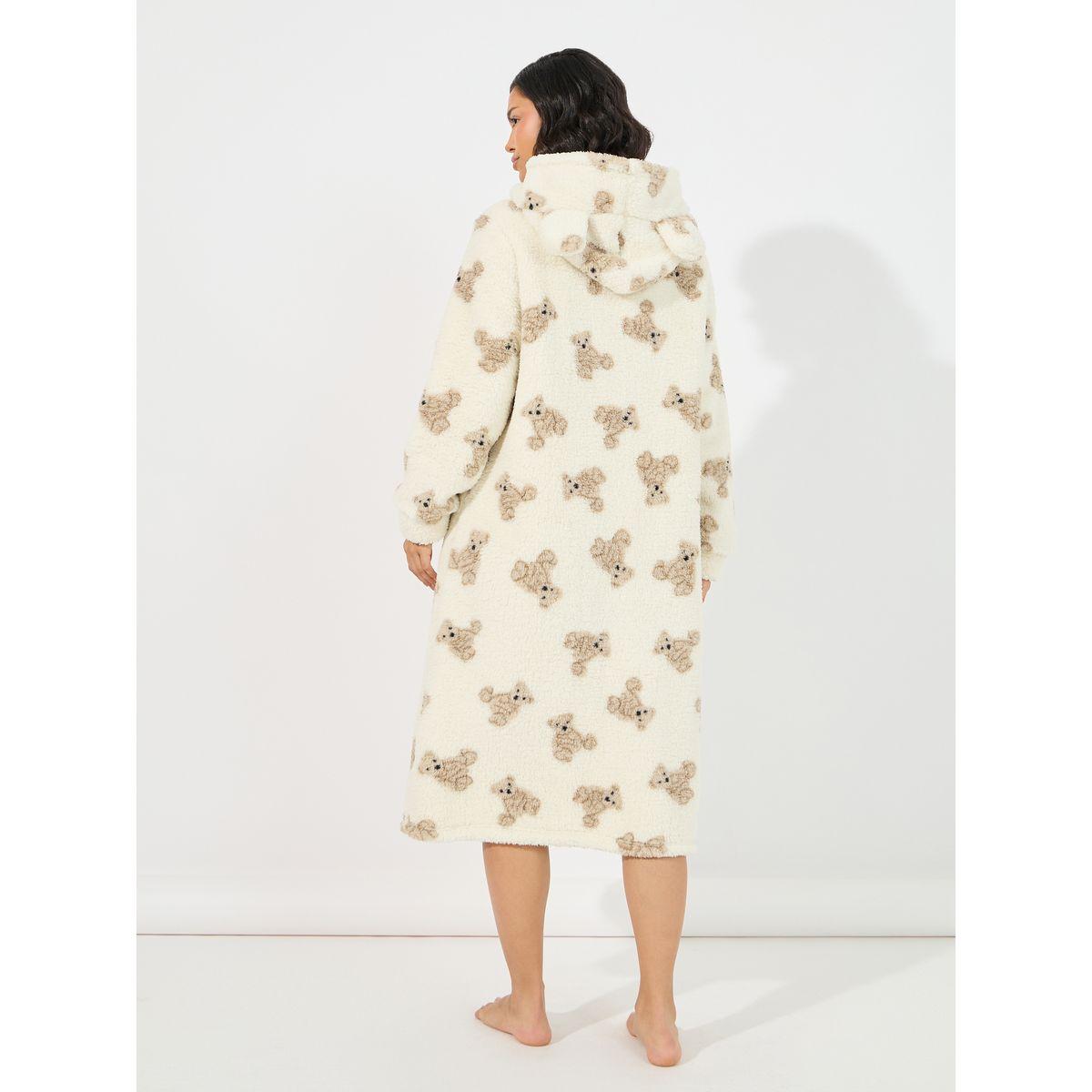 روب فليس مطبع بالكامل مع جيوب-women-clothing-nightwear-robes-image-5