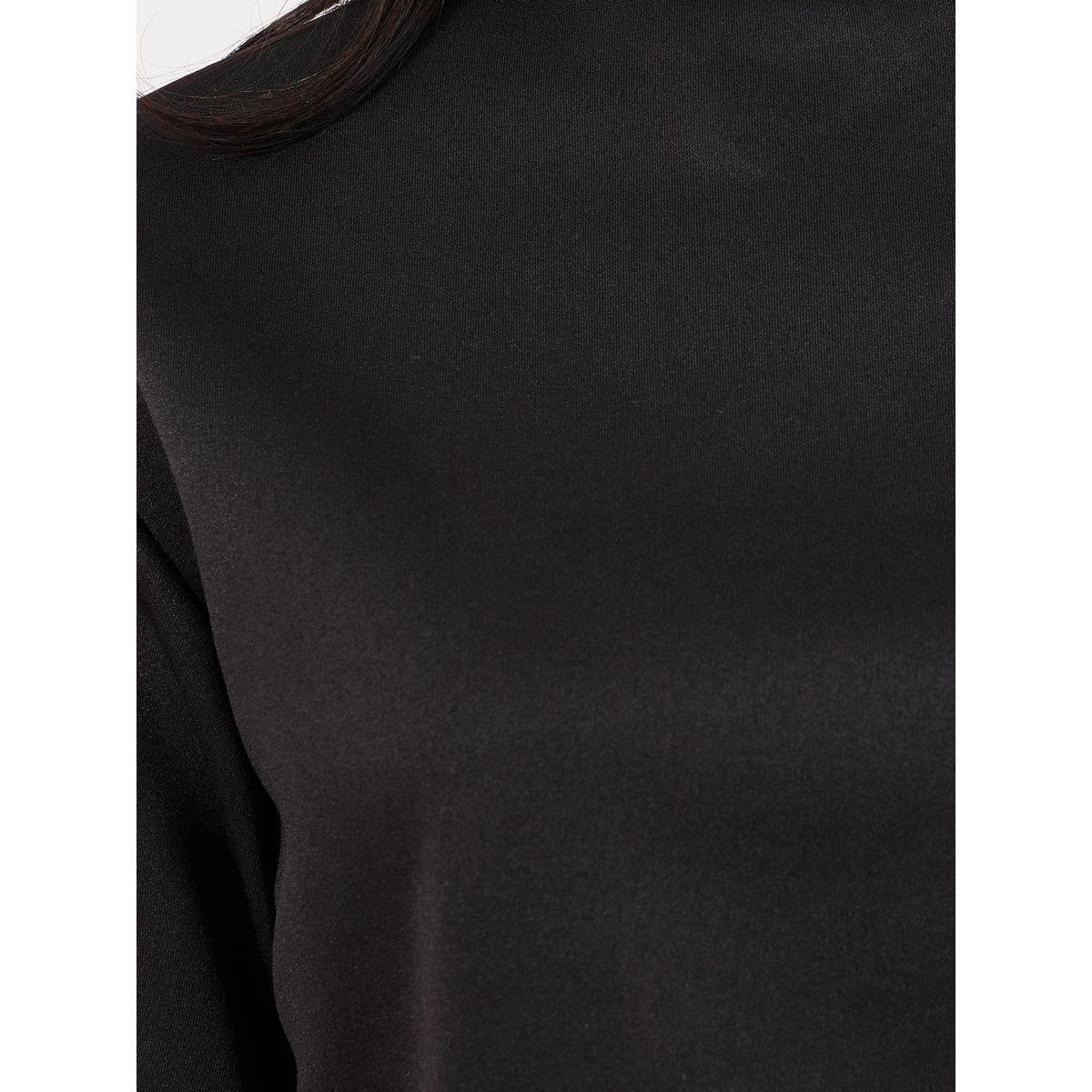 Styli Patch Detail Oversized T-Shirt with Dropped Shoulder-women-clothing-tshirts-image-3