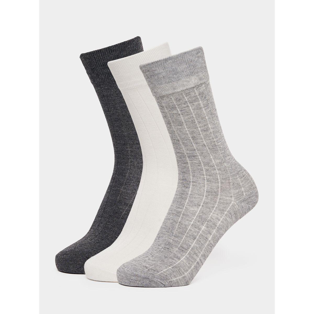 Styli Set of 3 - Assorted Ribbed Socks-women-socksandstockings-image-1