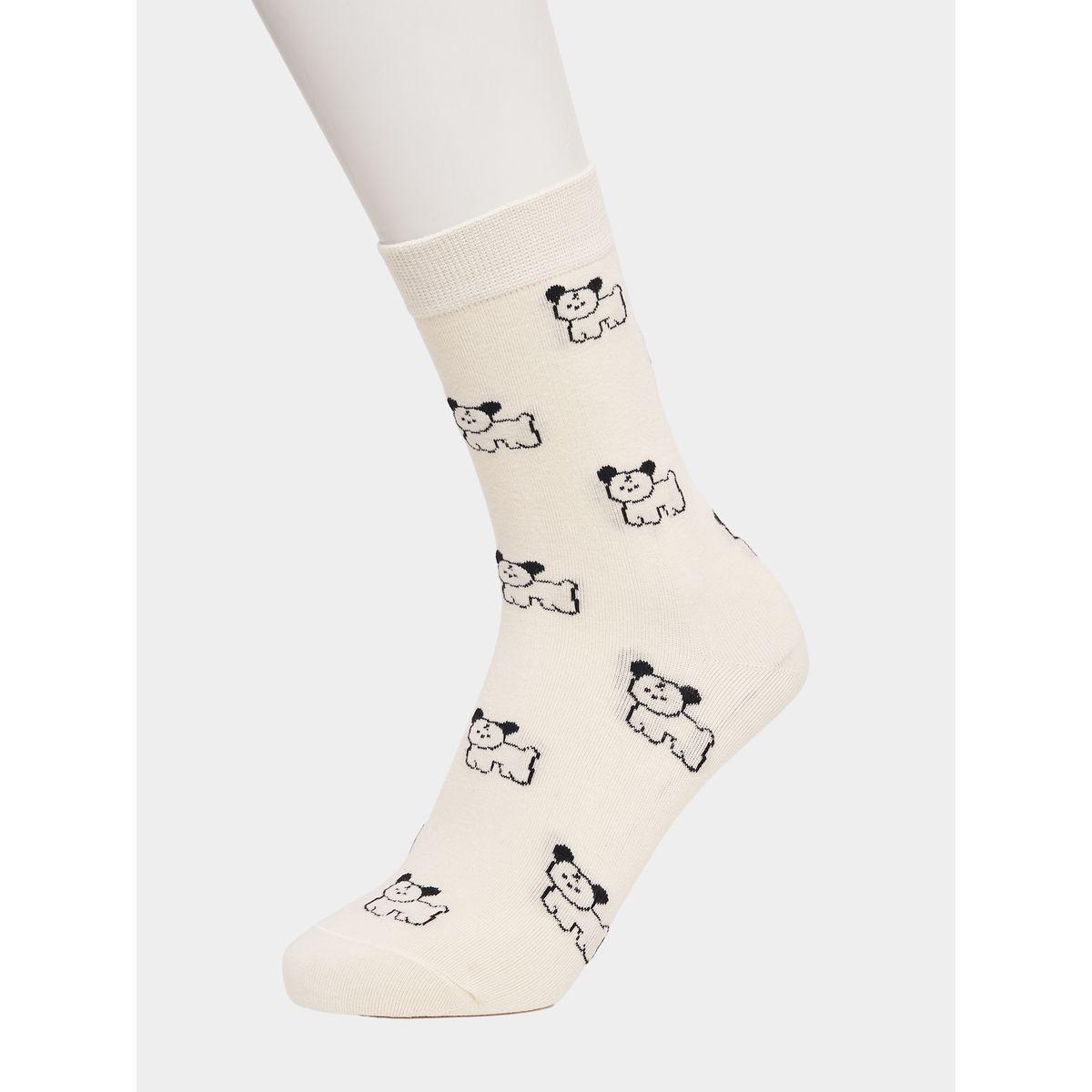 Styli Set of 3 - Dog Pattern Socks-women-socksandstockings-image-2