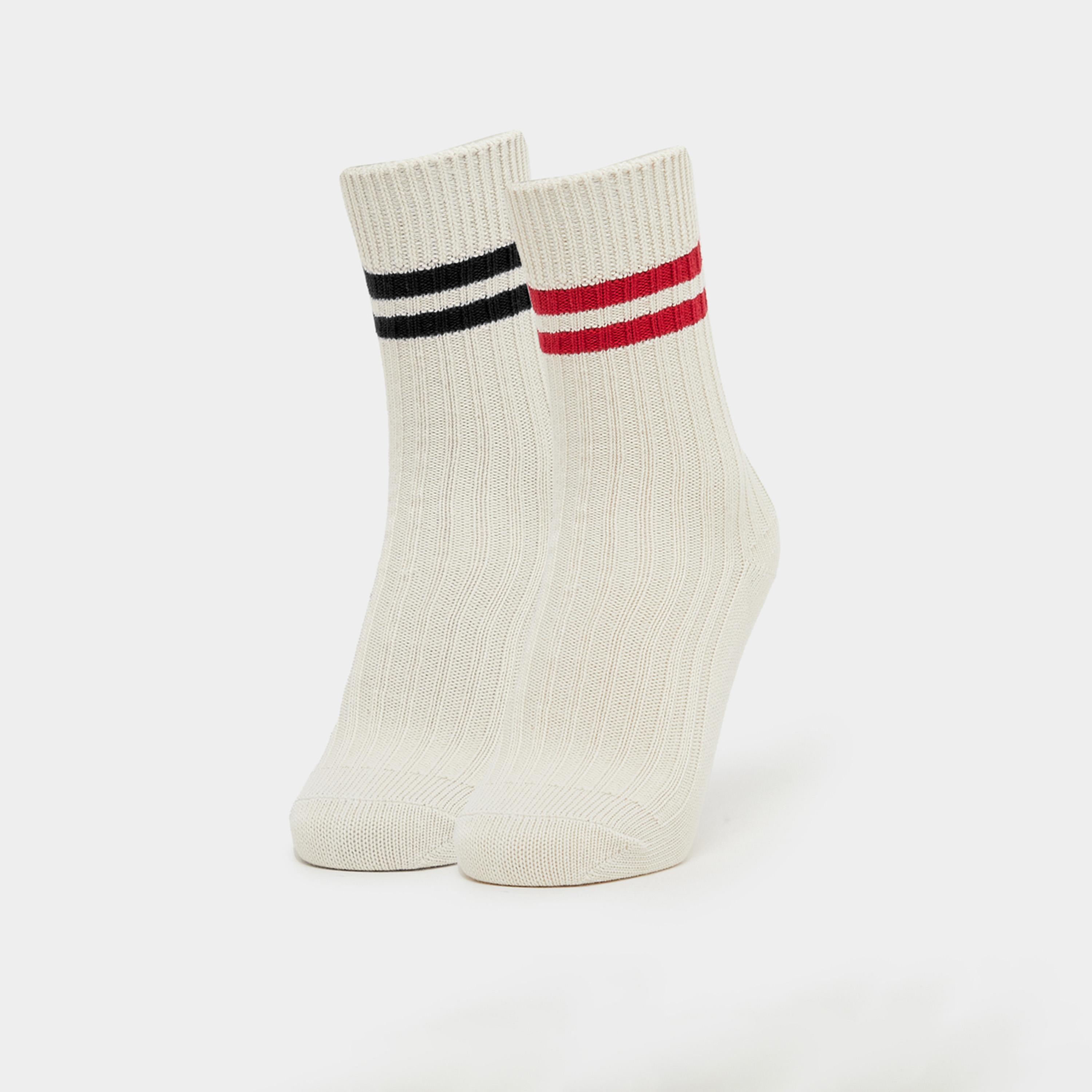 ستايلي - مجموعة من قطعتين - جوارب فوق الكاحل محبوكة مخططة-women-socksandstockings-image-1