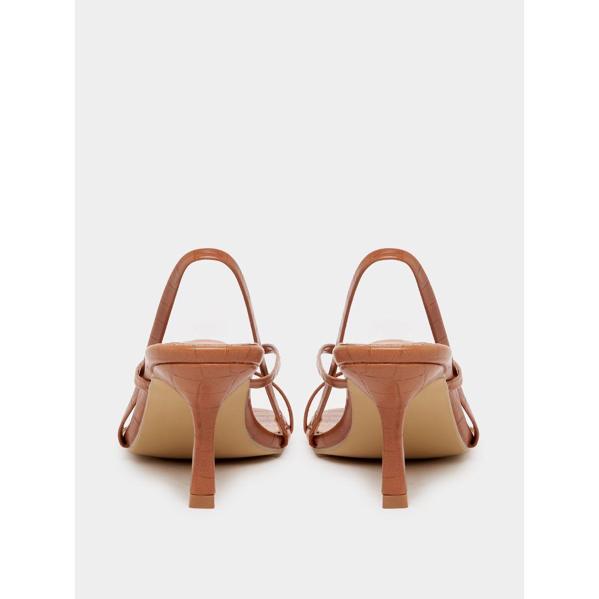 Styli Strappy Textured Sandals-women-shoes-heels-image-5