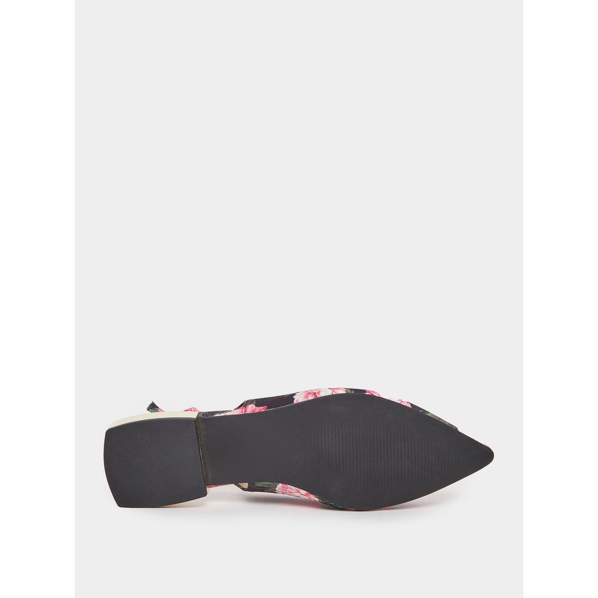 Styli Floral Print Pointed Toe Slingback Flat Shoes-women-shoes-loafersandmoccasins-image-6