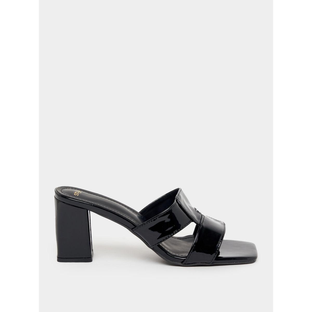 Styli Double Strap Square Toe Heeled Sandals-women-shoes-heels-image-2
