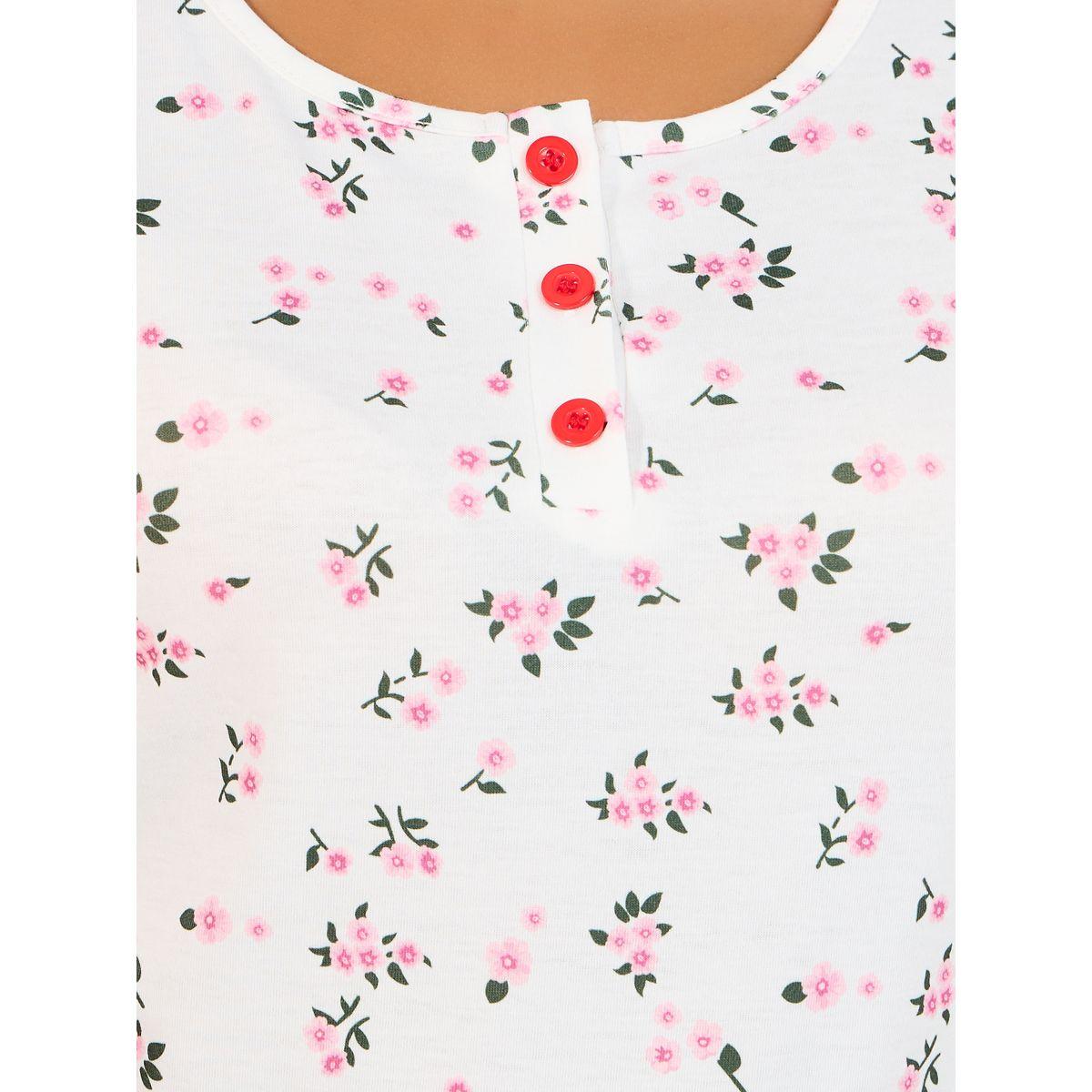 Styli Unwind All-Over Floral Print T-Shirt & Pyjama Set-women-clothing-nightwear-pyjamas-longsets-image-3
