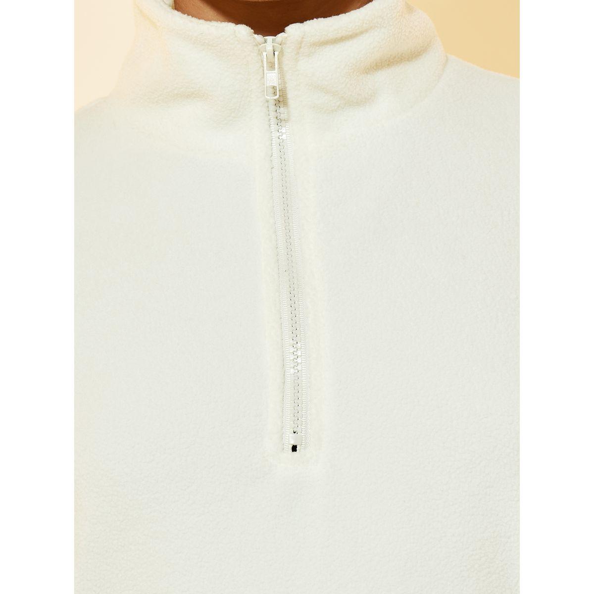 سويت شيرت فليس بقصة فضفاضة وأكتاف منخفضة-women-winterwear-hoodiesandsweatshirts-sweatshirts-image-3