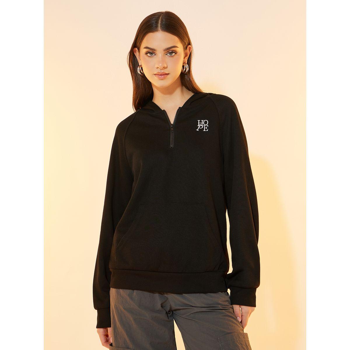 Styli Hope Embroidery Detail Textured Hoodie-women-clothing-hoodiesandsweatshirts-hoodies-image-1