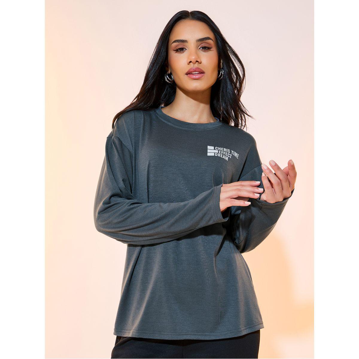 Take Two Oversized Slogan Text Print T-Shirt-women-clothing-tshirts-image-1
