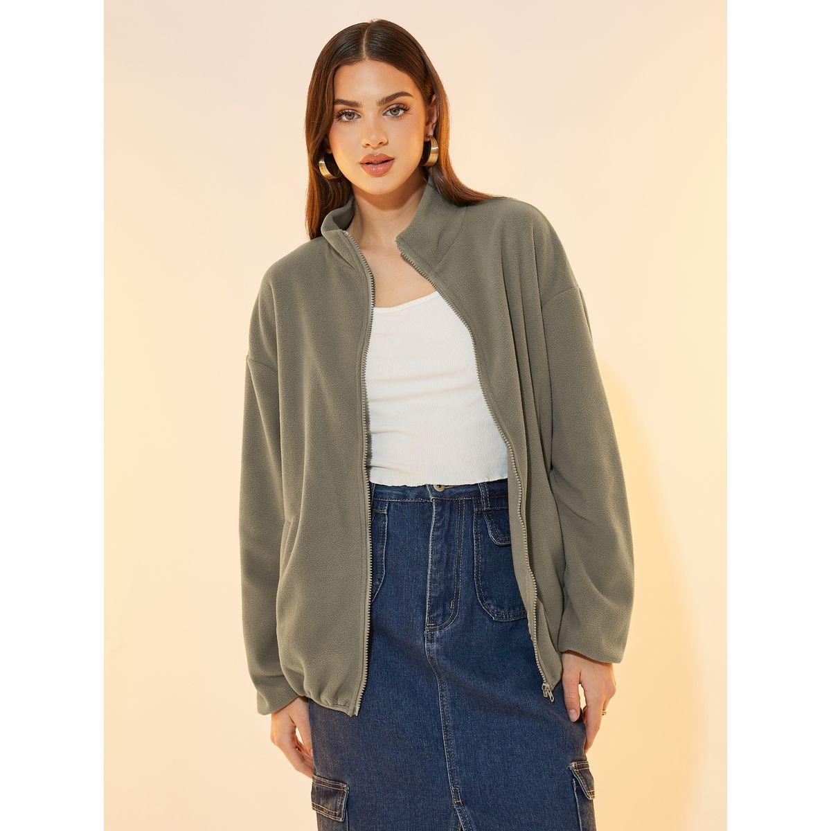 جاكيت فليس بسحَّاب غلق وأكتاف منخفضة-women-winterwear-coatsandjackets-jackets-image-3