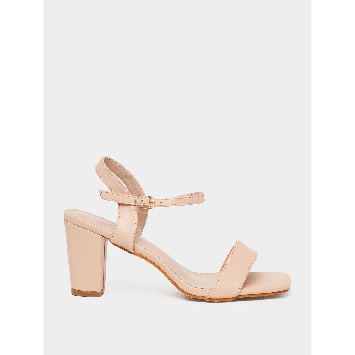 Styli Slim Strap Block Heel Sandals-women-shoes-heels-image-2