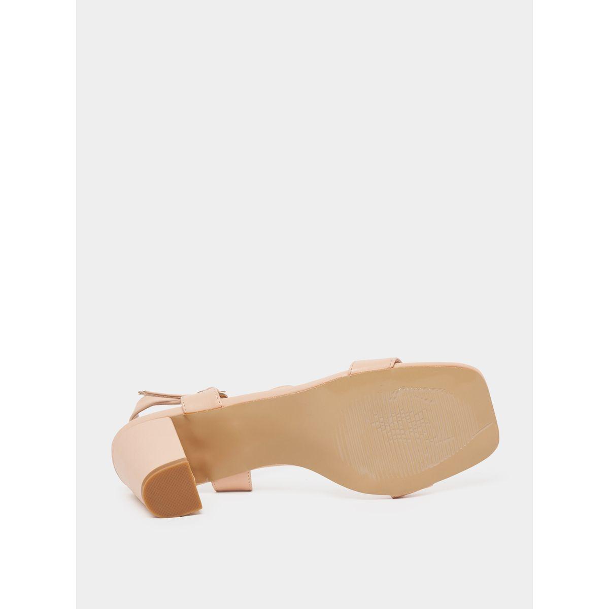 Styli Slim Strap Block Heel Sandals-women-shoes-heels-image-7