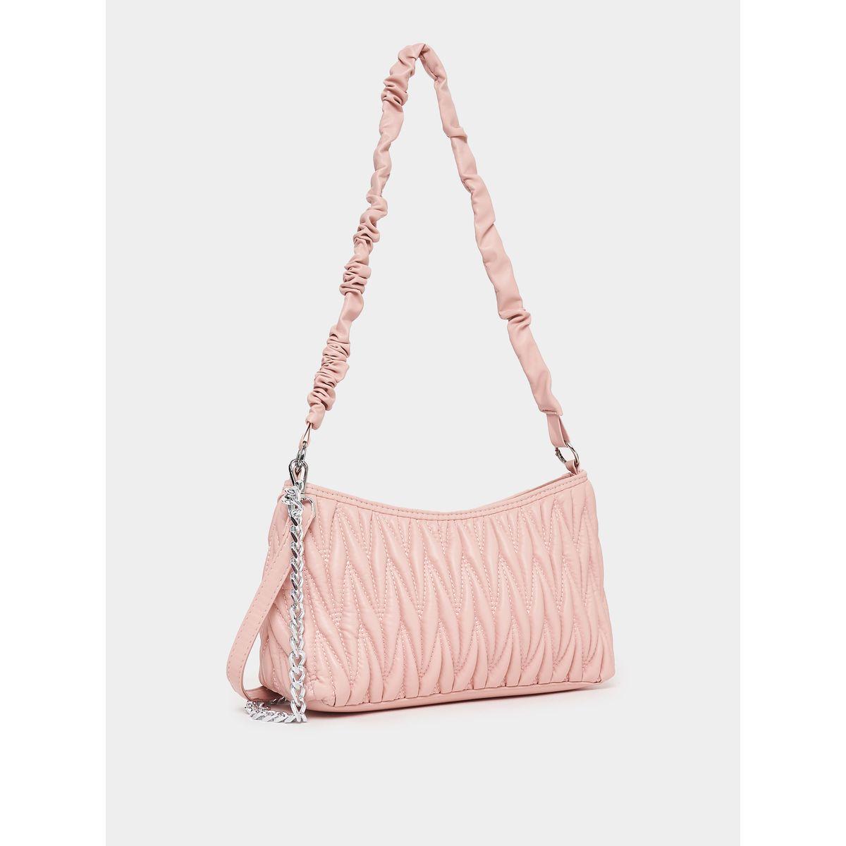 Styli Drop Chain Textured Shoulder Bag-women-bagsandwallets-handbags-image-1