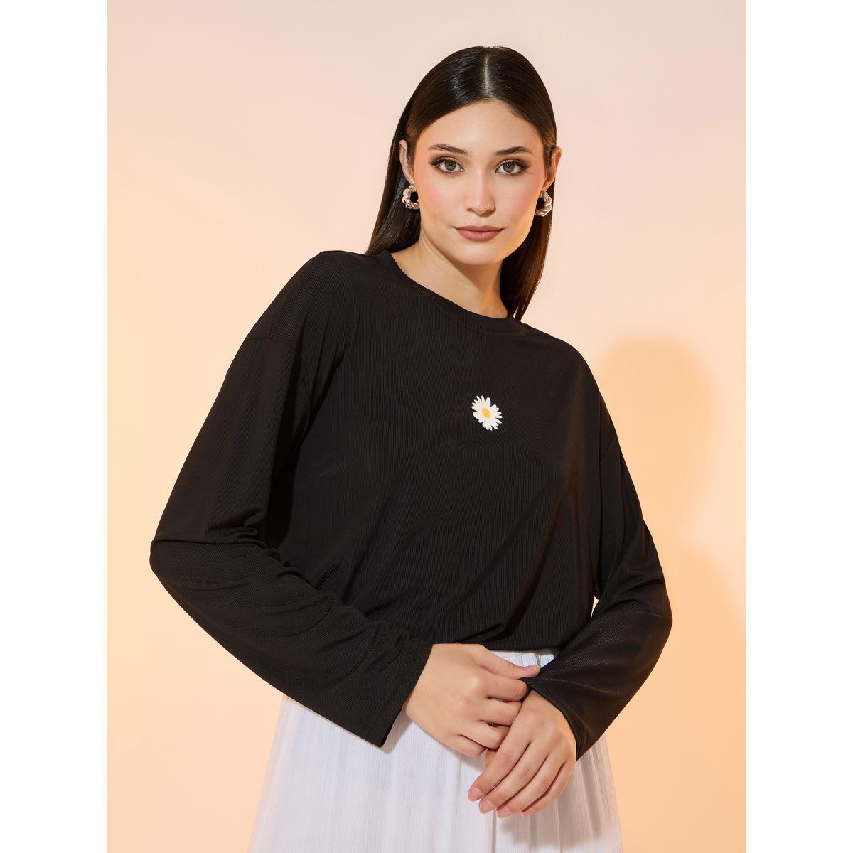 Take Two Relaxed Fit Daisy Print T-Shirt-women-clothing-tshirts-image-1