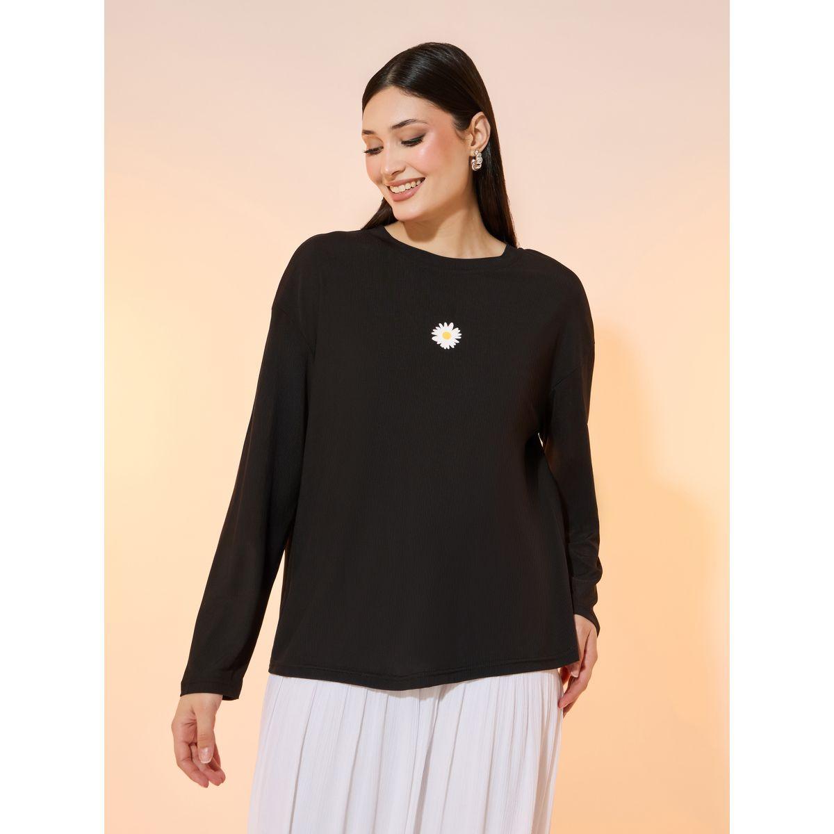 Take Two Relaxed Fit Daisy Print T-Shirt-women-clothing-tshirts-image-3