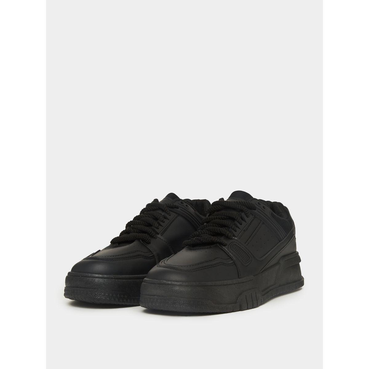 Styli Block Pattern Platform Sole Sneakers-men-shoes-sneakers-image-1