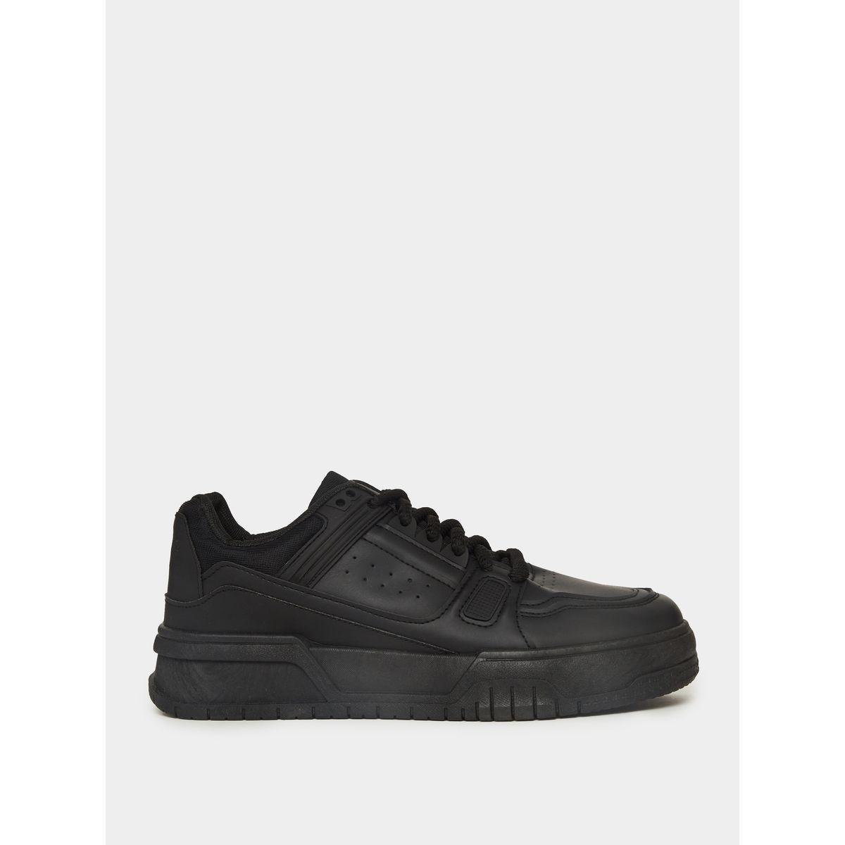 Styli Block Pattern Platform Sole Sneakers-men-shoes-sneakers-image-2