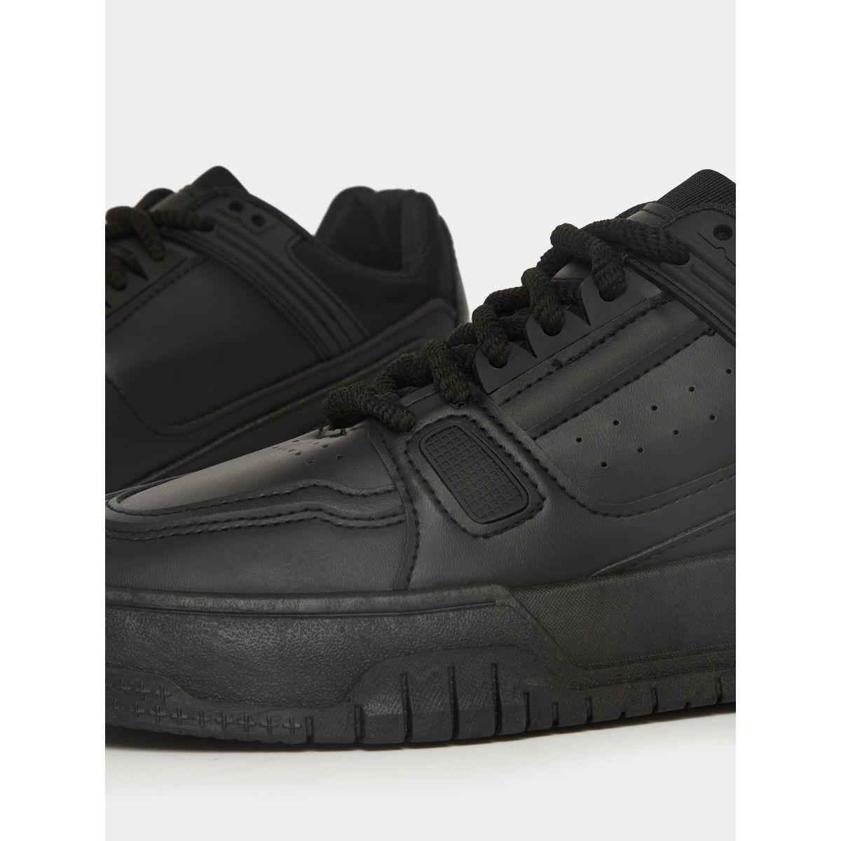 Styli Block Pattern Platform Sole Sneakers-men-shoes-sneakers-image-3