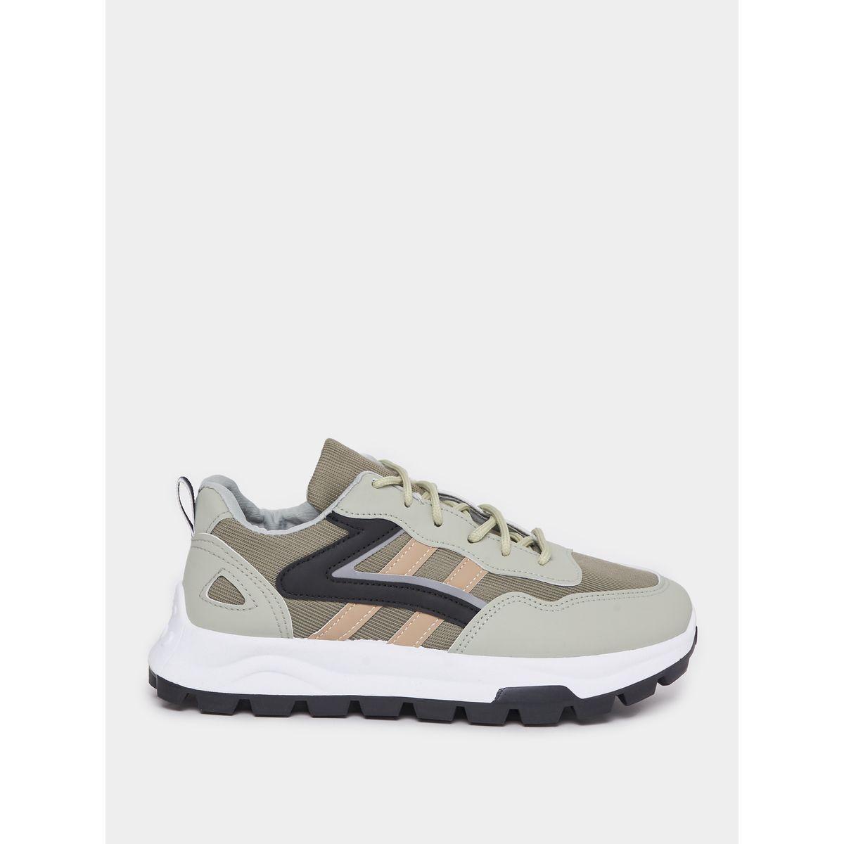 Styli Breathable 2 Stripe Lace Up Sneakers-men-shoes-sneakers-image-1