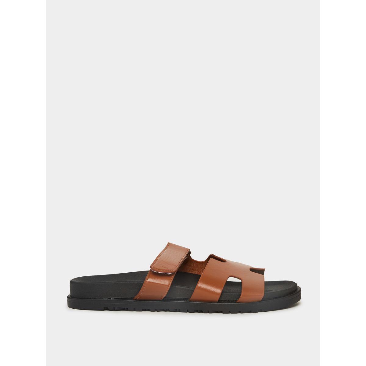 Styli Cut-Out Pattern Strap Comfort Sandals-men-shoes-sandals-image-2