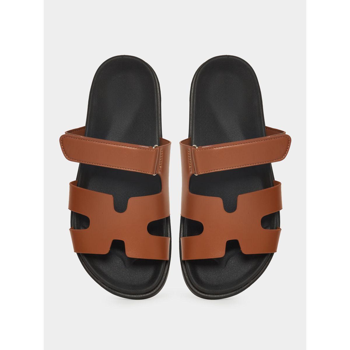 Styli Cut-Out Pattern Strap Comfort Sandals-men-shoes-sandals-image-5