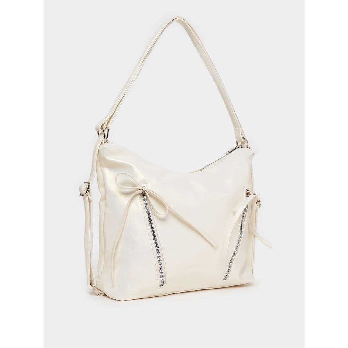 Styli Ribbon Zip Accent Twist Shoulder Bag-women-bagsandwallets-handbags-image-1