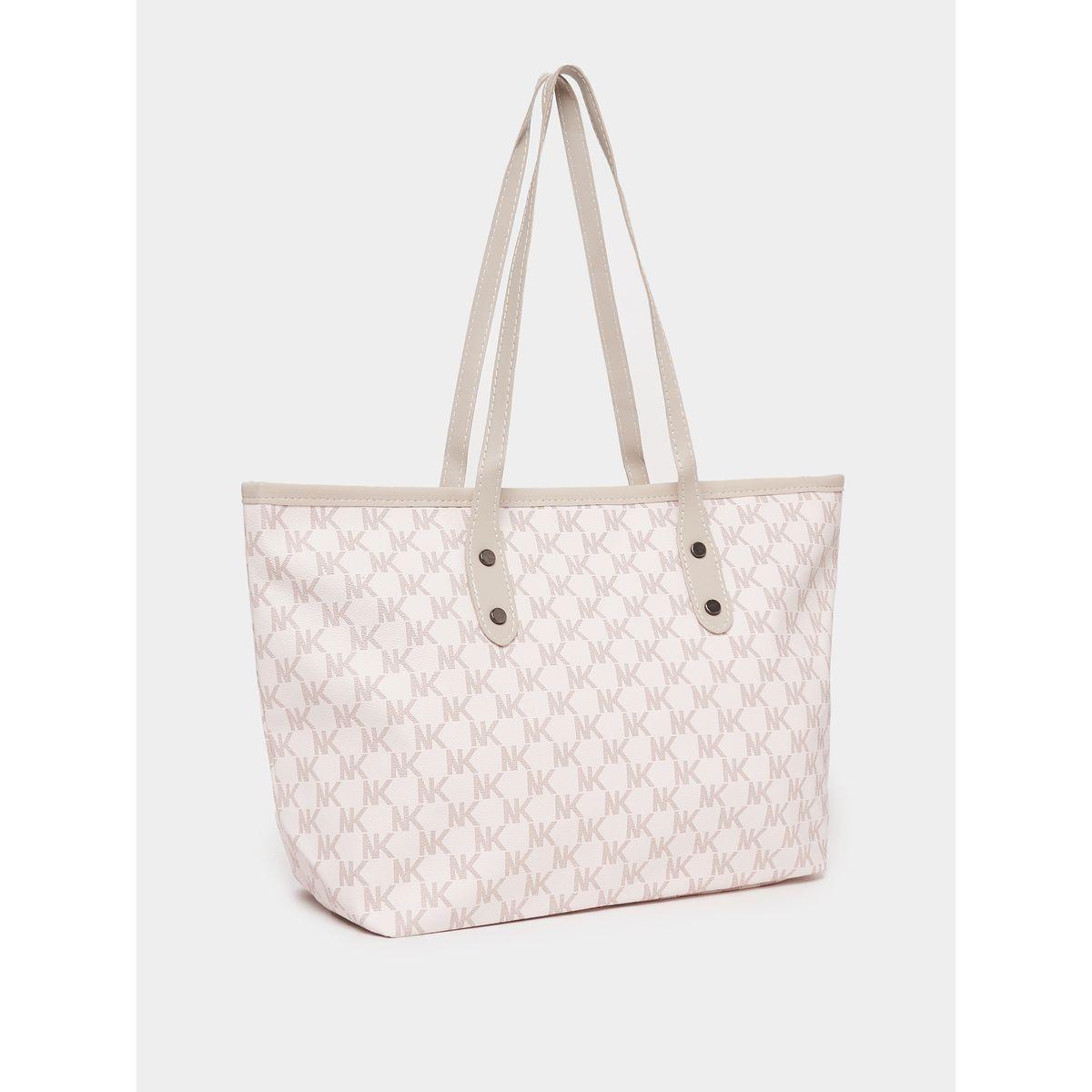 Styli Patterned Shoulder Bag with Zip Closure-women-bagsandwallets-handbags-image-1