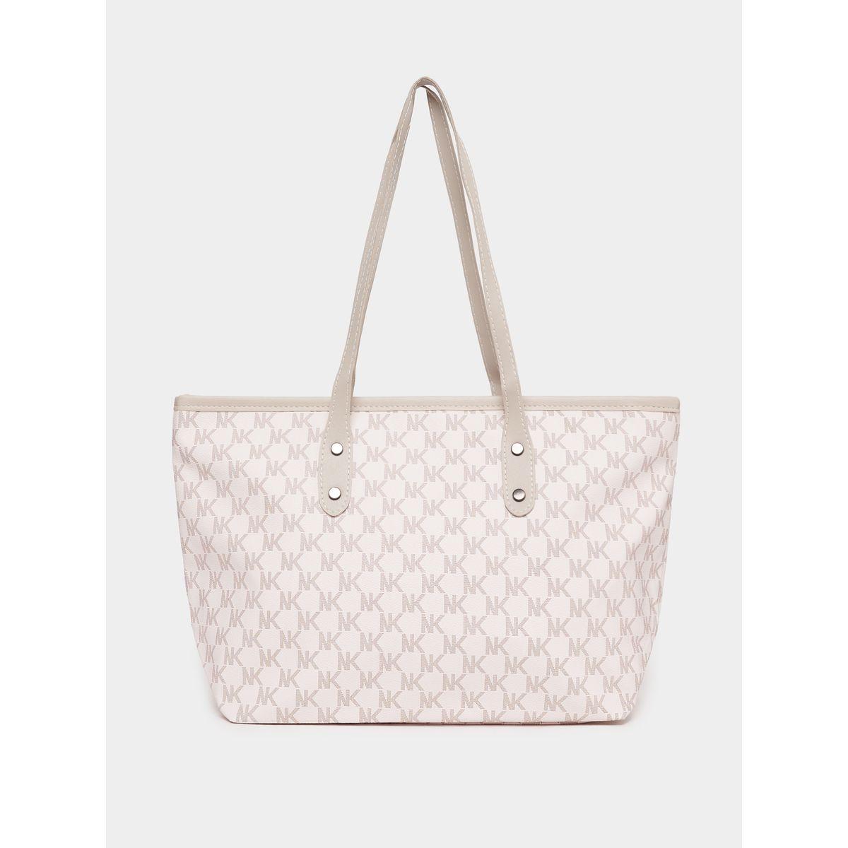 Styli Patterned Shoulder Bag with Zip Closure-women-bagsandwallets-handbags-image-2