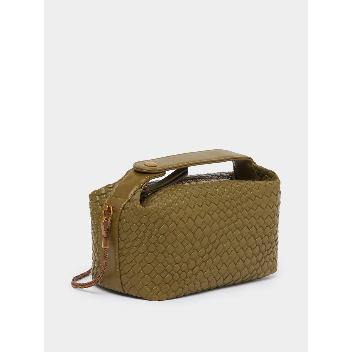 شنطة يد بتفاصيل بارزة الملمس وحزام مضفر-women-bagsandwallets-handbags-image-1
