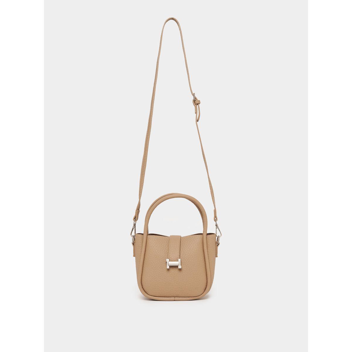 Styli Solid Handbag with Top Handle & Adjustable Strap-women-bagsandwallets-handbags-image-4
