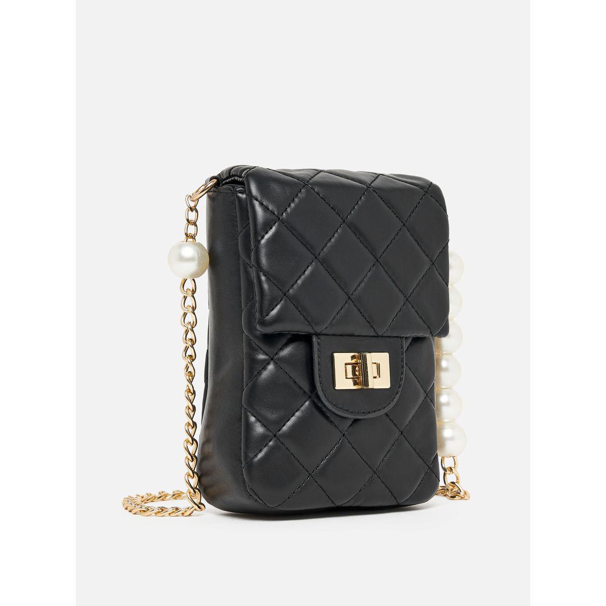 Styli Twist Lock Crossbody Bag with Chain Strap-women-bagsandwallets-handbags-image-1