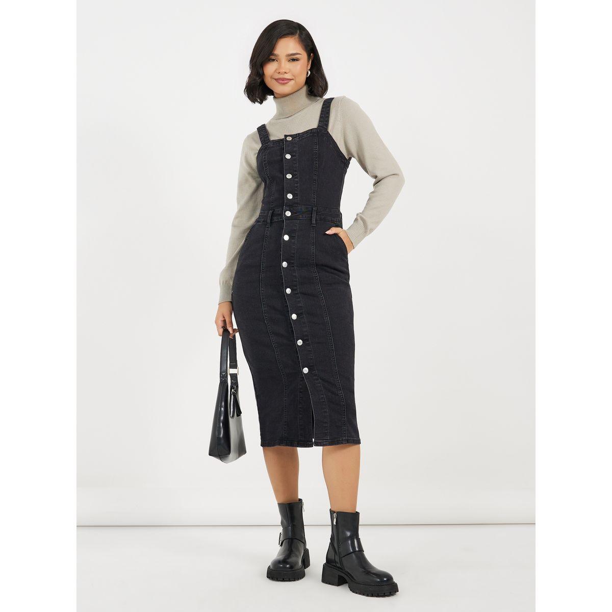 فستان ميدي دنيم ضيق بحمالات-women-clothing-dresses-image-4