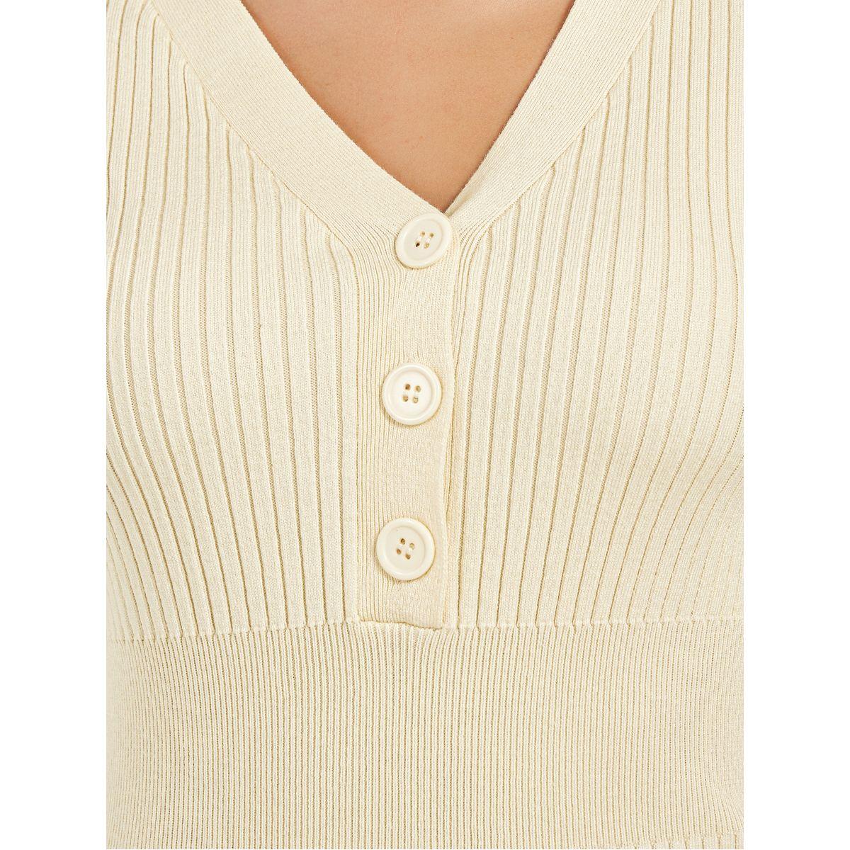 فستان مضلع بطول الركبة مع أزرار-women-clothing-dresses-image-3