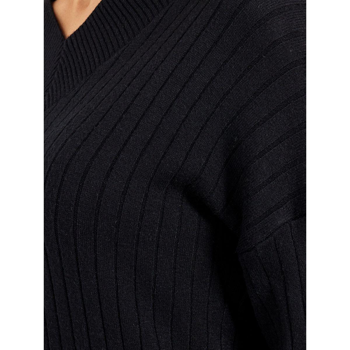 فستان ميدي مضلع  بتفاصيل محبوكة-women-clothing-dresses-image-3