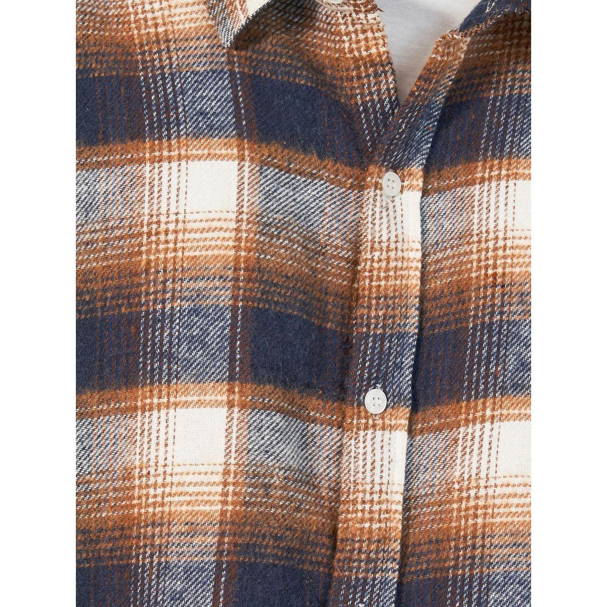 Styli Campfire Brushed Flannel Checkered Oversized Shirt-men-clothing-shirts-image-3