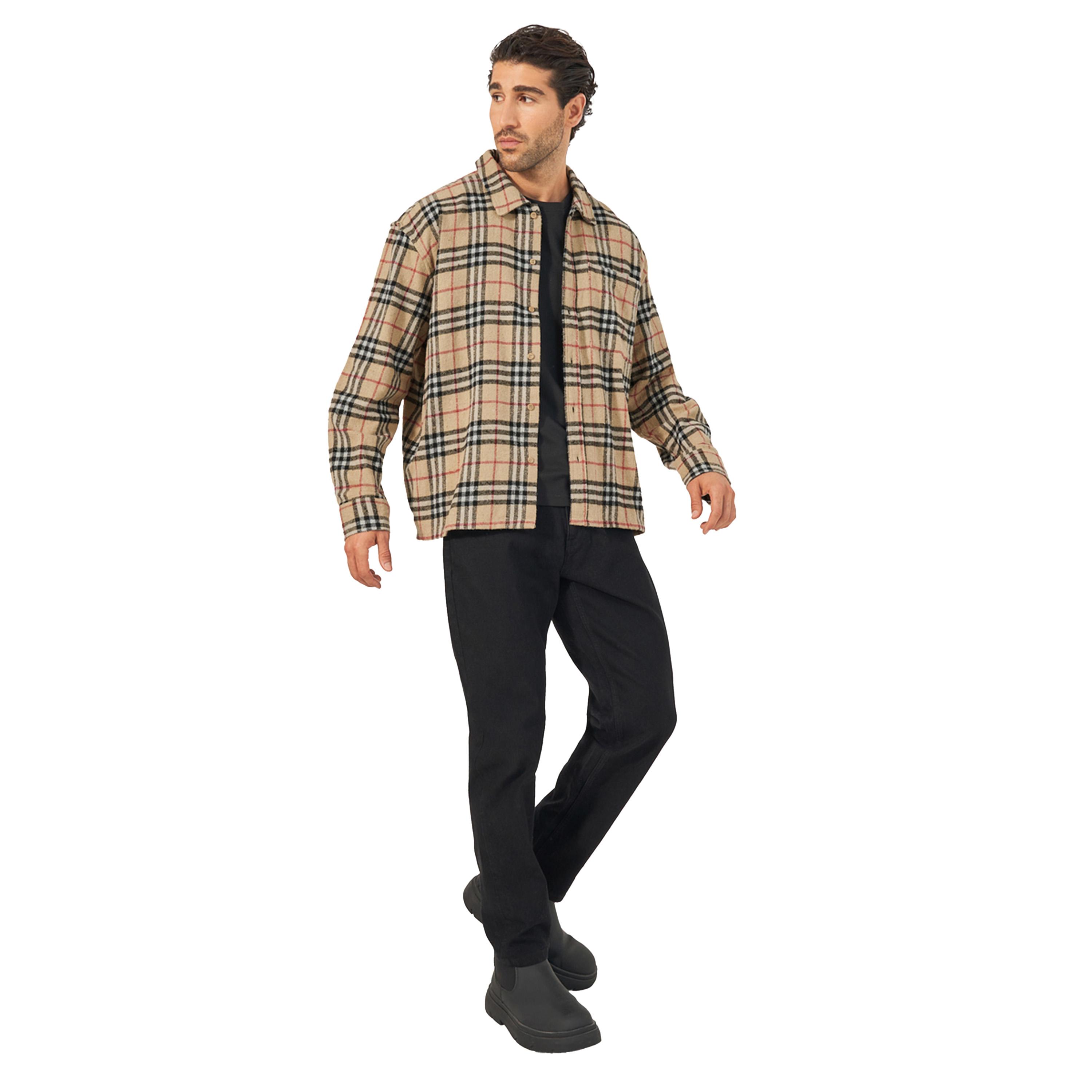Styli Checked Button-Down Regular Flannel Shirt-men-clothing-shirts-image-2