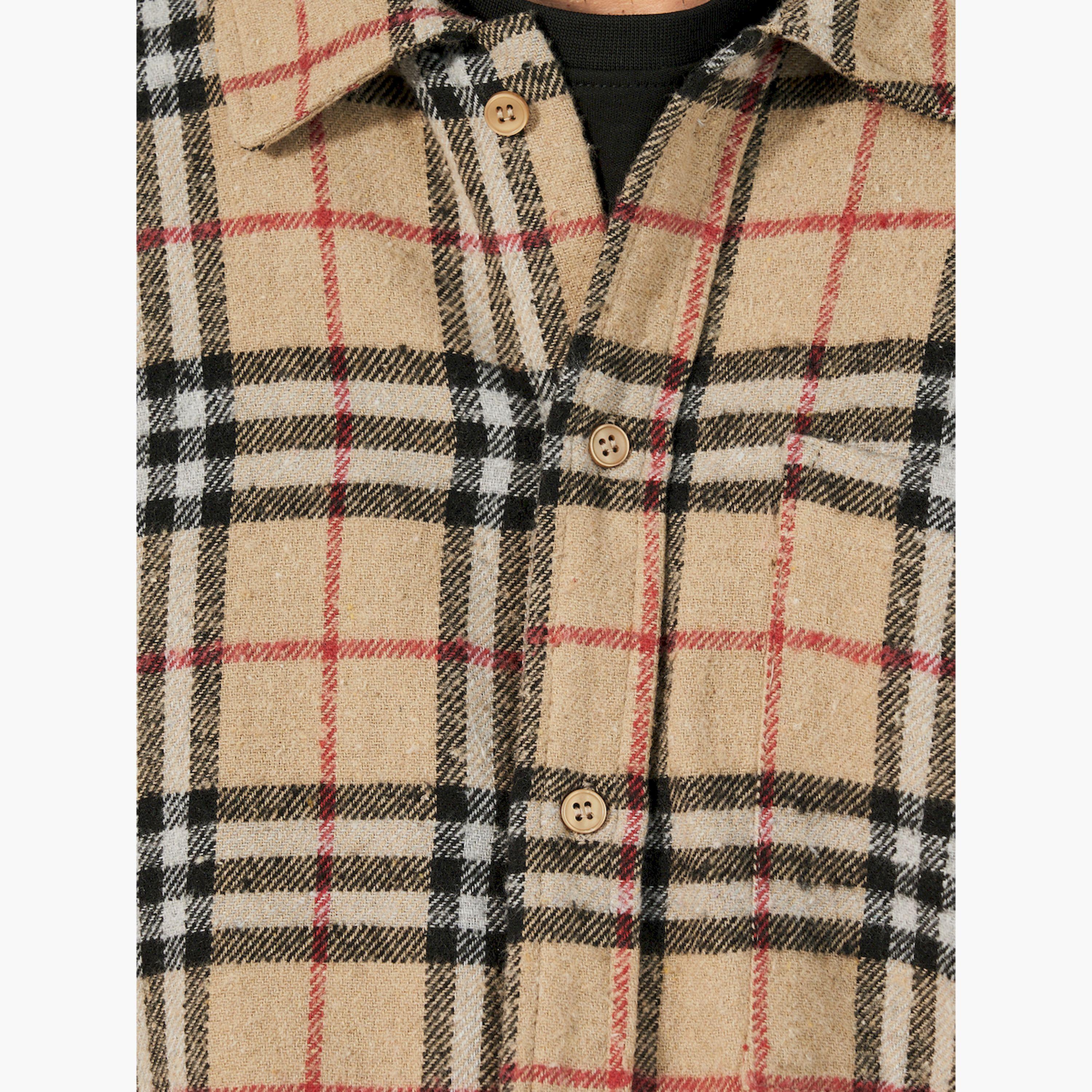 ستايلي - قميص فلانيل عادي مربعات بأزرار-men-clothing-shirts-image-2