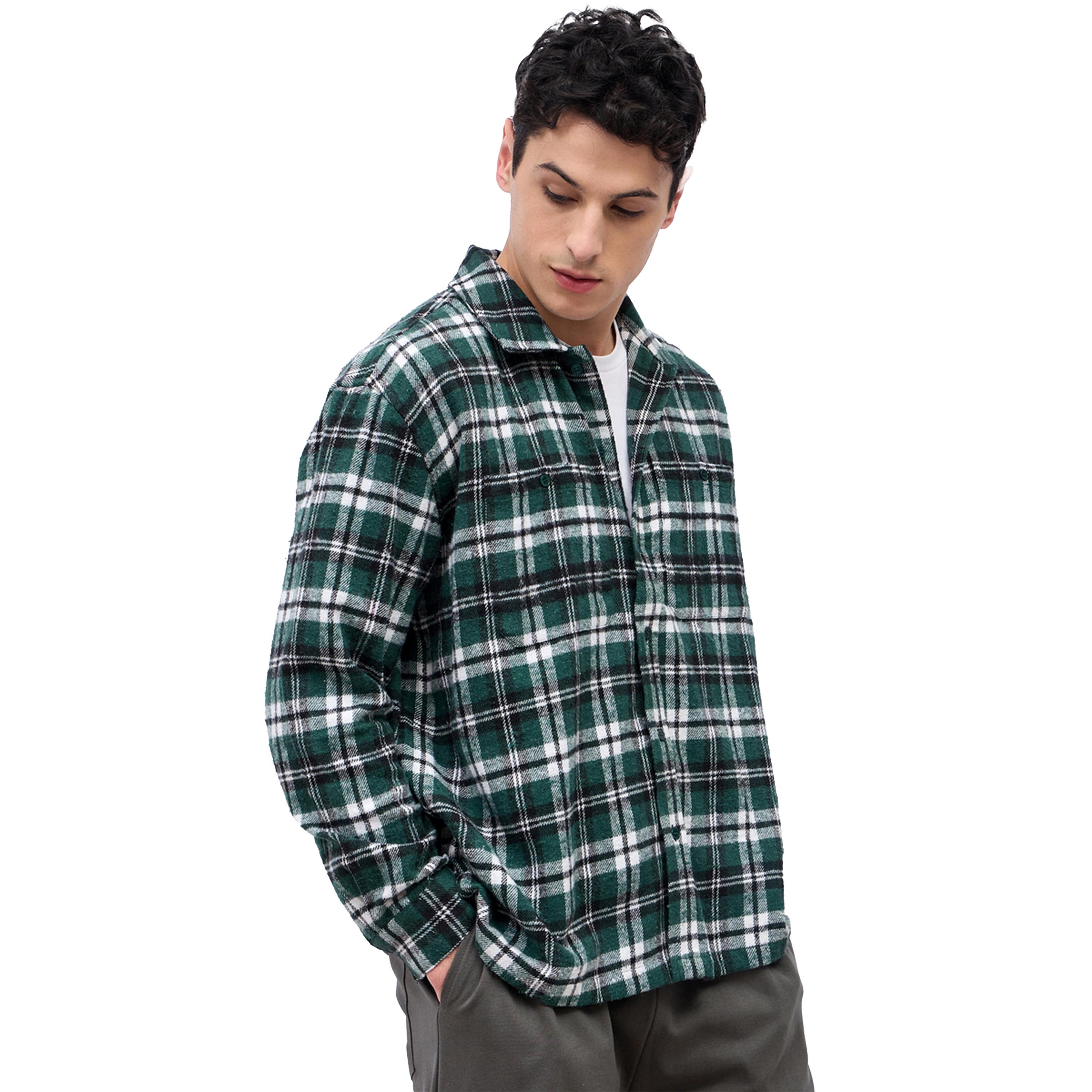 Styli Checked long Sleeve Flannel Shirt-men-clothing-shirts-image-3