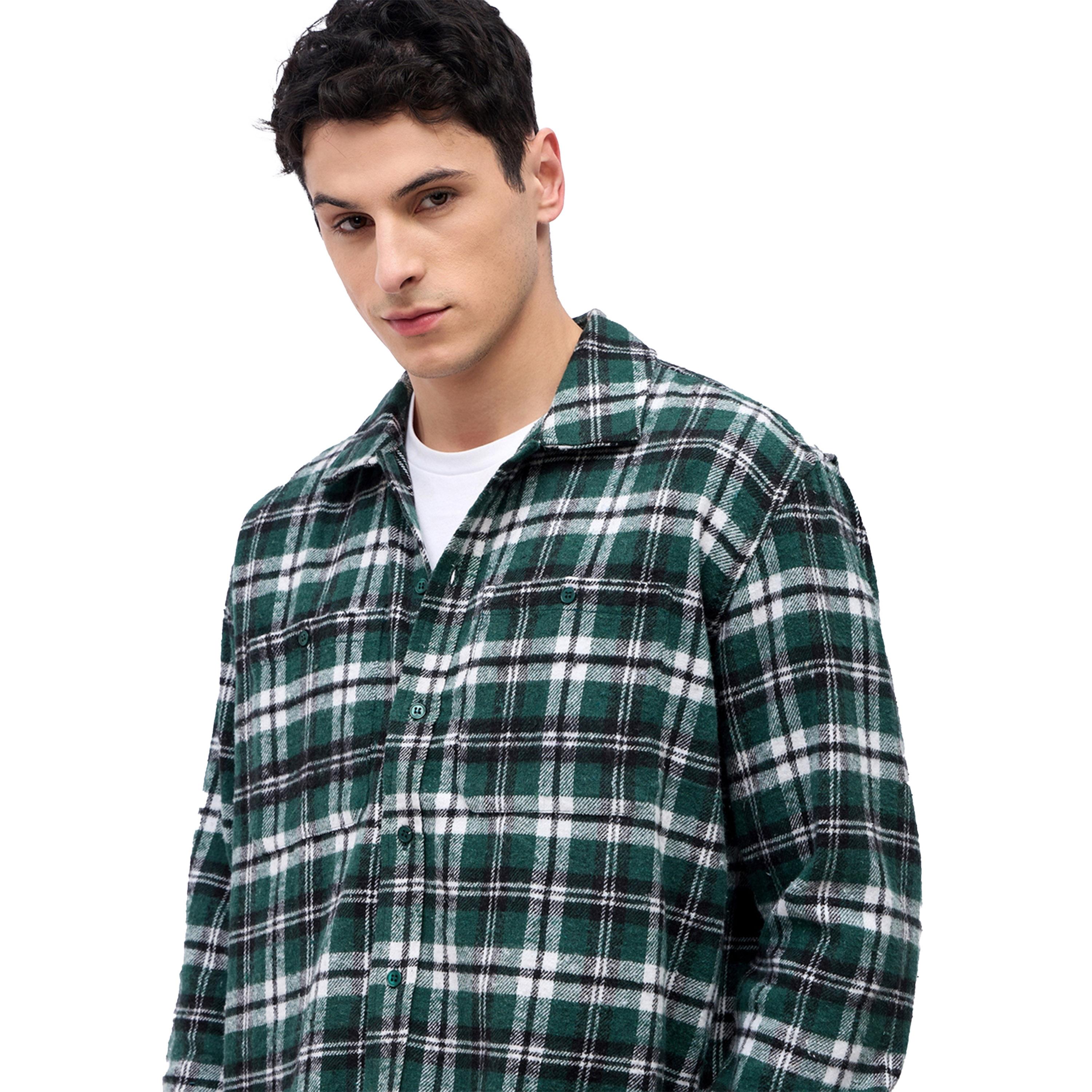 Styli Checked long Sleeve Flannel Shirt-men-clothing-shirts-image-4