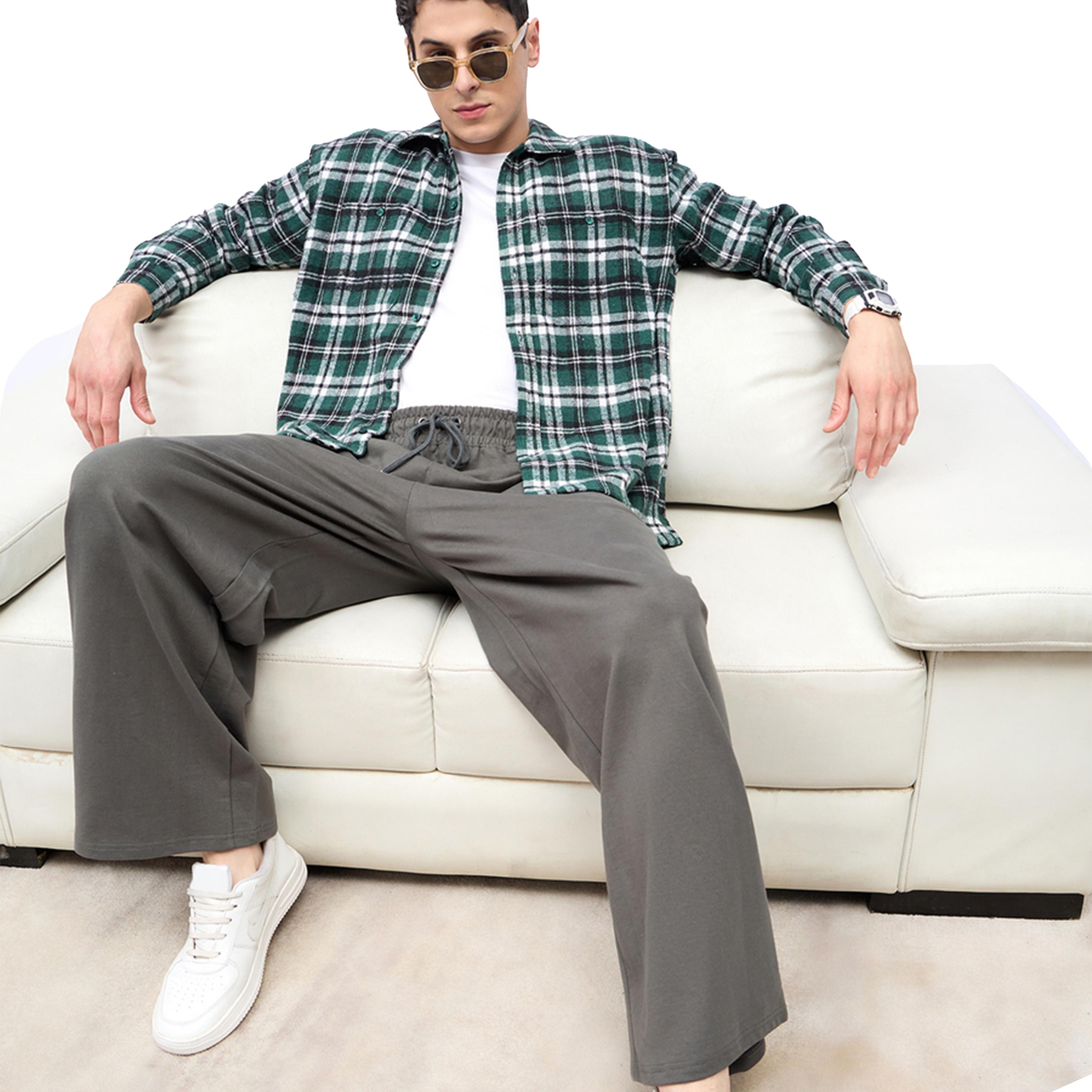 Styli Checked long Sleeve Flannel Shirt-men-clothing-shirts-image-6