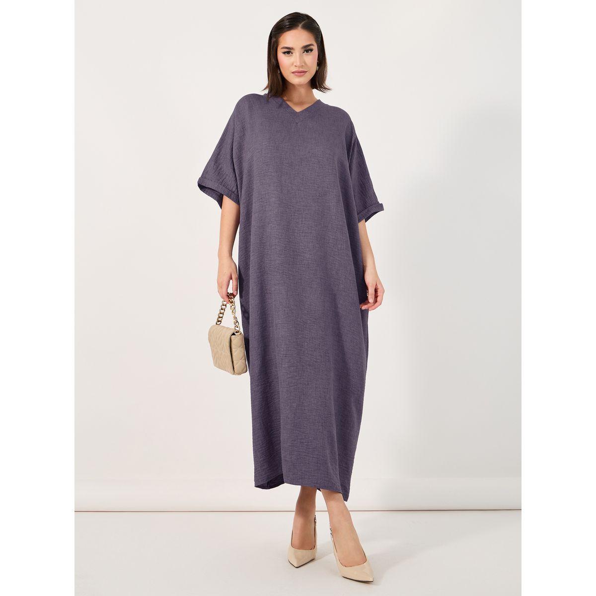 جلابية ميلانج بقصة سائبة-women-arabicclothing-jalabiyas-image-1