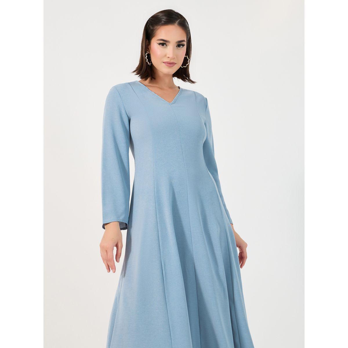 Amirah X Styli Tie-Up Back Detail Pompom Edge Jalabiya-women-arabicclothing-jalabiyas-image-2
