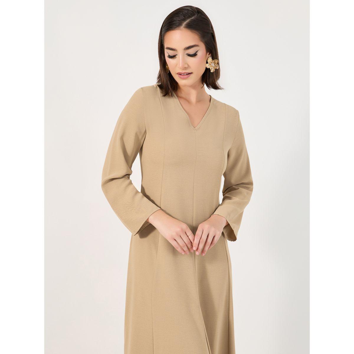 جلابية بحواف مزينة بكرات بوم بوم وأربطة-women-arabicclothing-jalabiyas-image-5