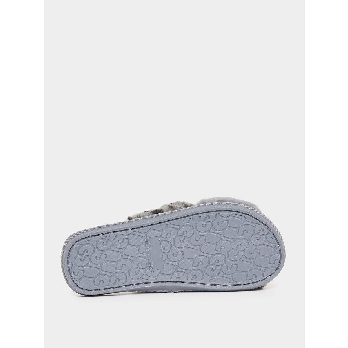 Styli Animal Print Fluffy Bedroom Slippers-women-shoes-bedroomslippers-image-6