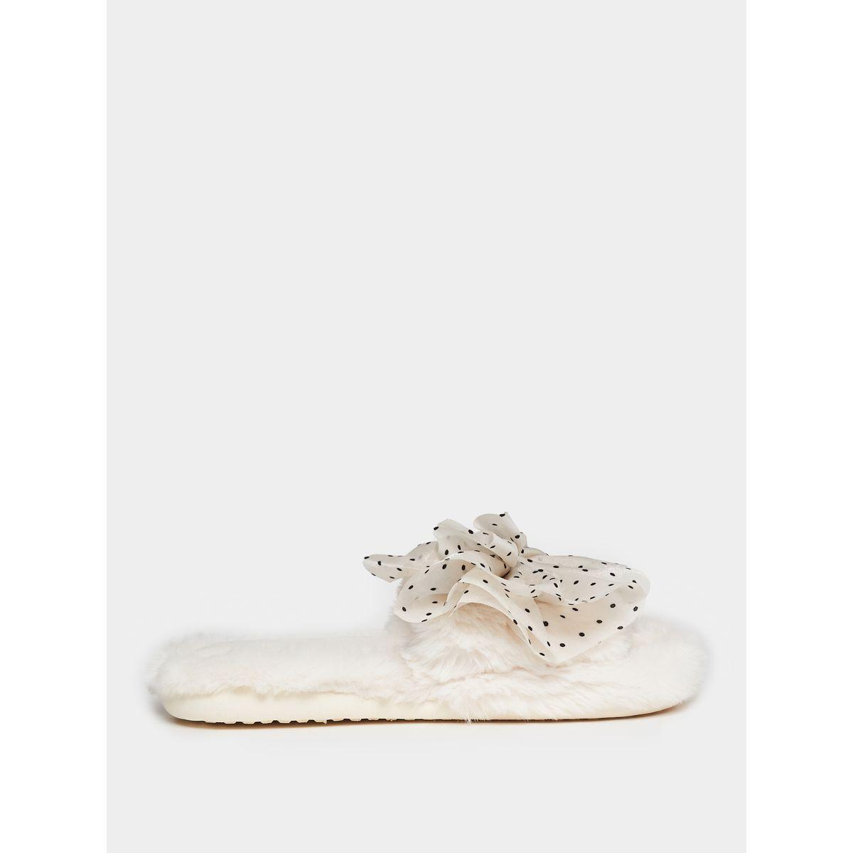 شبشب غرفة نوم مزين بربطة فيونكة-women-shoes-bedroomslippers-image-2