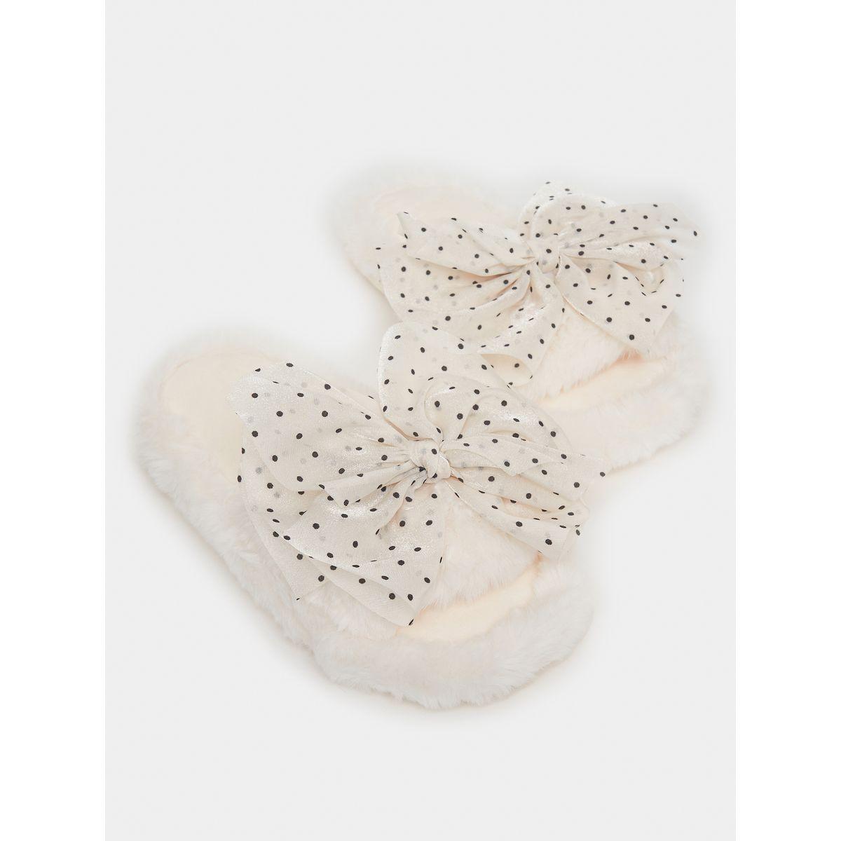 شبشب غرفة نوم مزين بربطة فيونكة-women-shoes-bedroomslippers-image-5