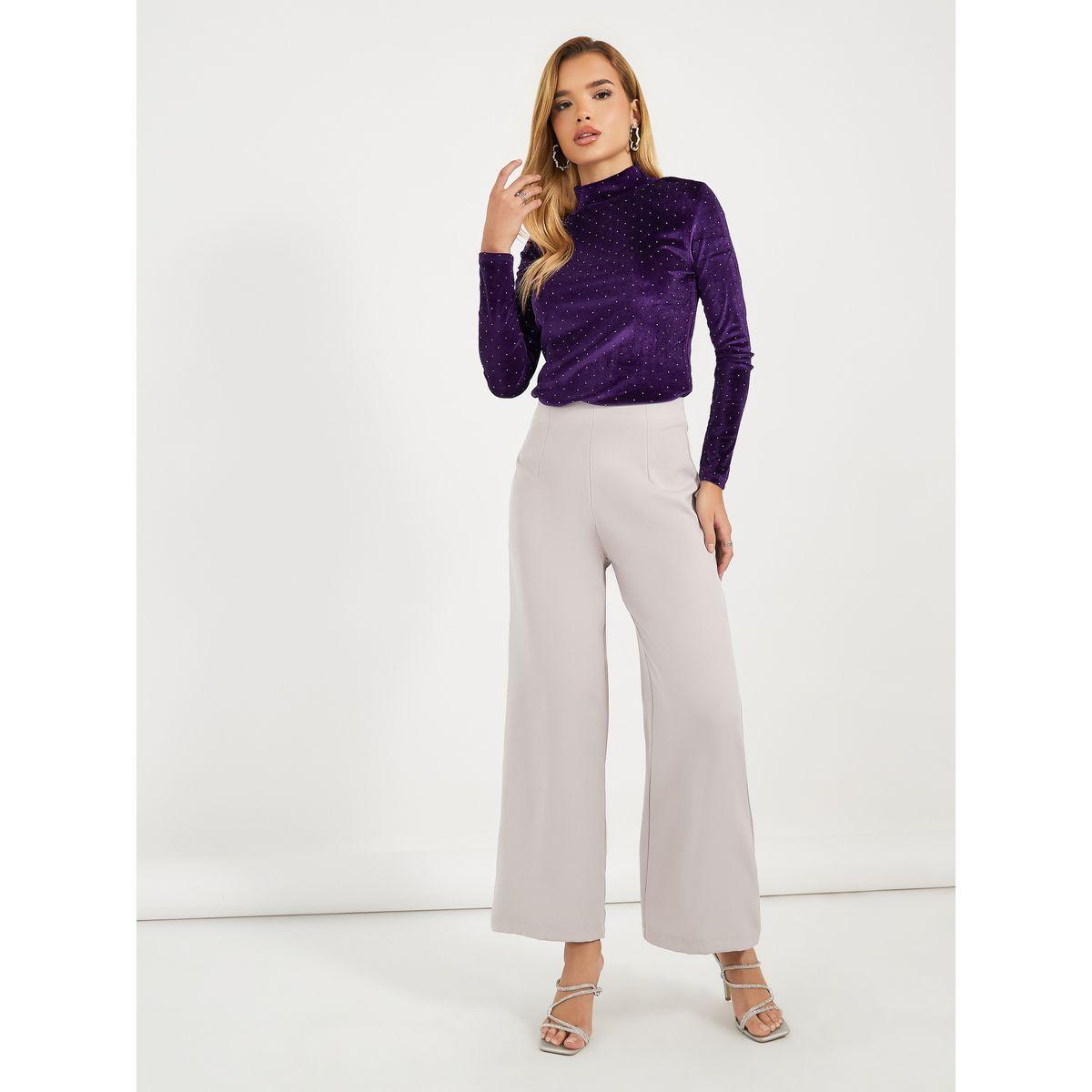 Styli Embellished High Neck Velvet Top-women-clothing-shirtsandblouses-blouses-image-3