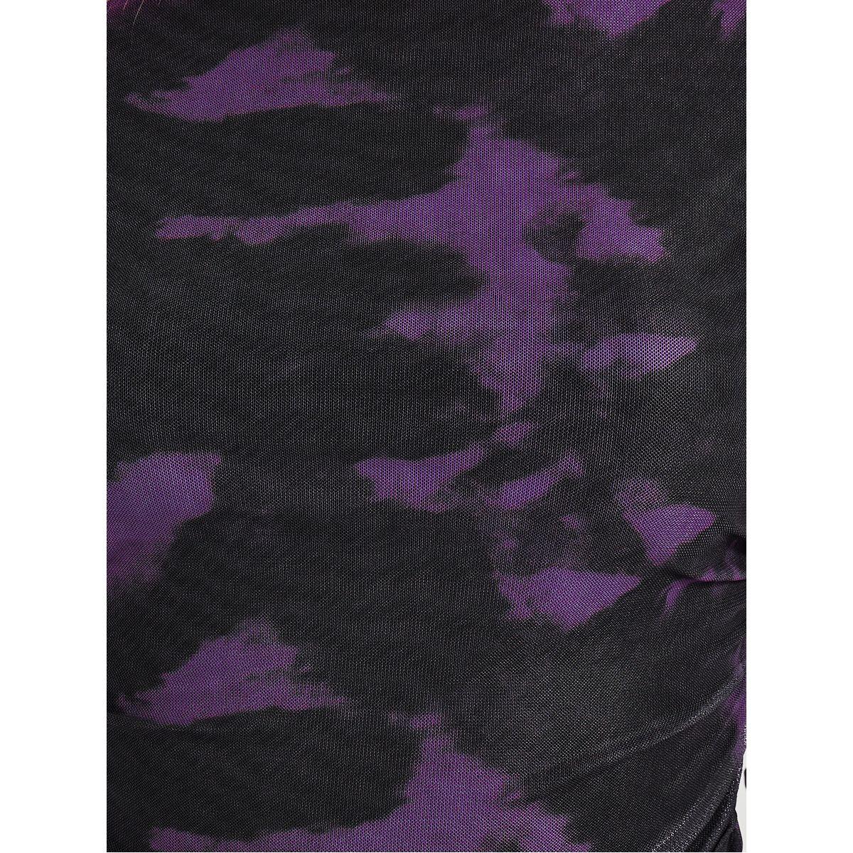 Styli Tie-Dye Print Mesh Insert Knit Top-women-clothing-shirtsandblouses-blouses-image-4