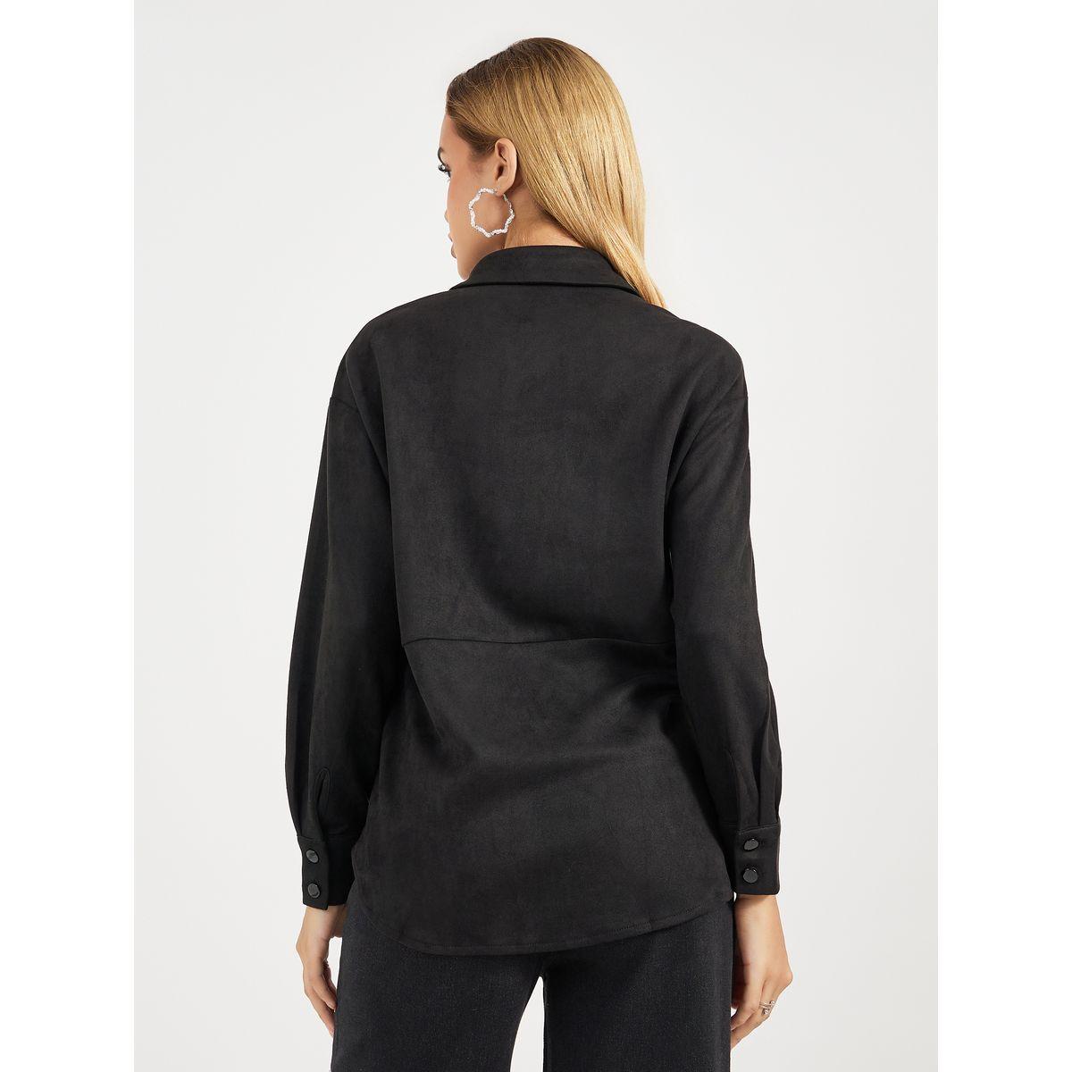 بلوزة بقصة مريحة وحزام خصر-women-clothing-shirtsandblouses-shirts-image-5