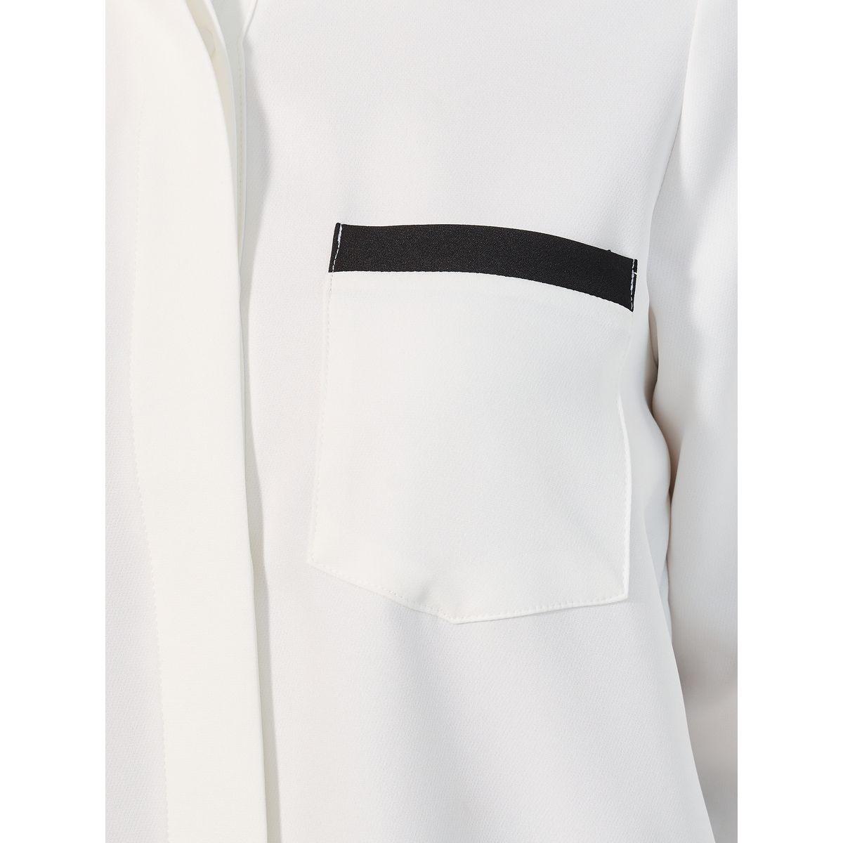 Styli Regular Fit Contrast Details Shirt with Chest Pocket-women-clothing-shirtsandblouses-shirts-image-4